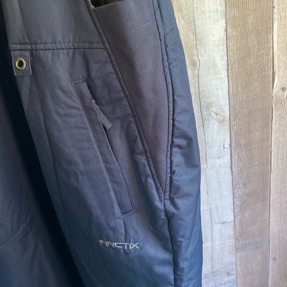 Women’s Navy Zip-Up Snowsuit Overalls from Arctix, Size 2X - Picture 5 of 9